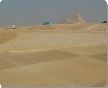 THE TOURISTIC PARKING AND ROADS Around THE PYRAMIDS